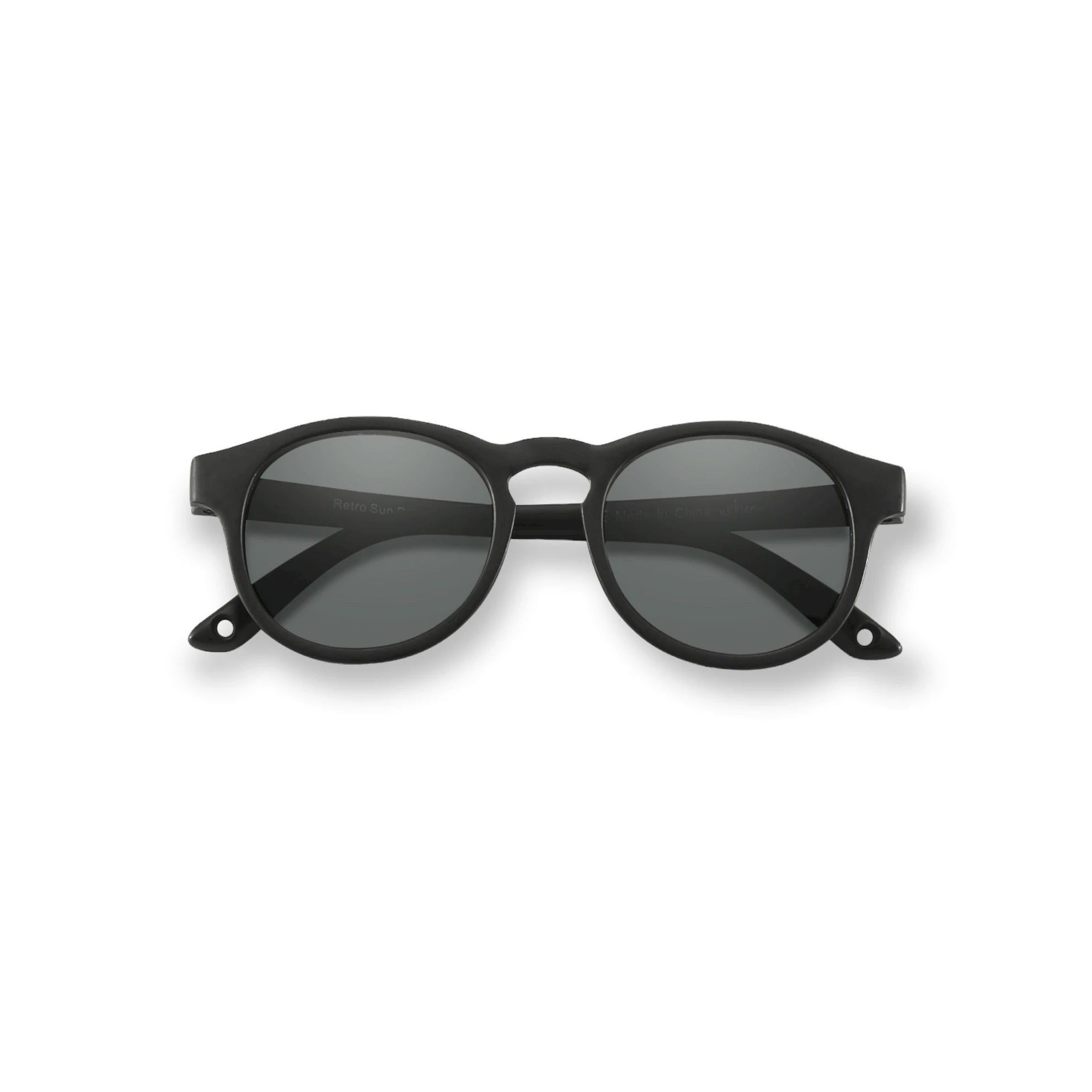 Retro Sun Kids Polarized Sunglasses - Coffee Black